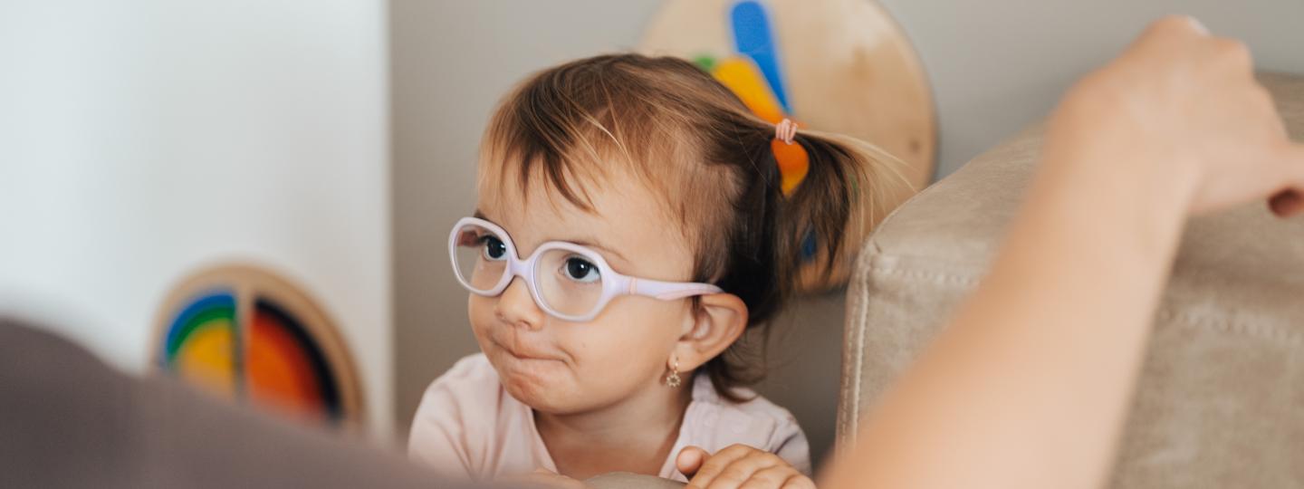 Dětský pacient Oční ordinace Ottlens při vyšetření